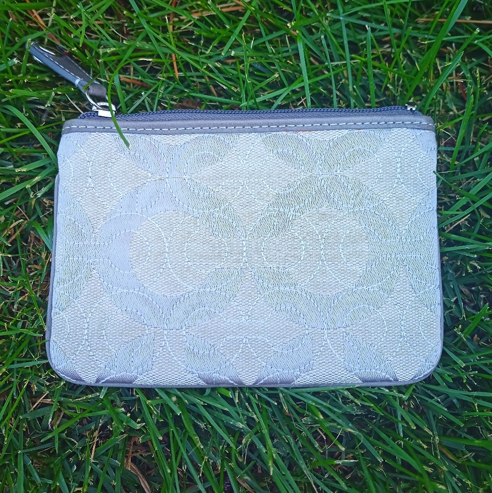 Silver/Gray Coach Mini Bag